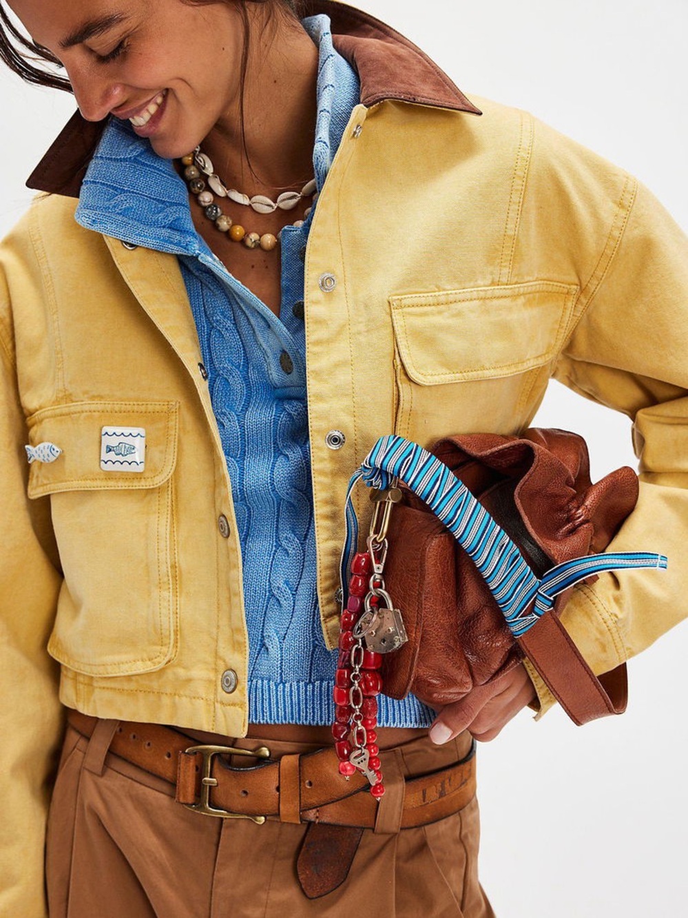 FP WE THE FREE Martha Workwear Cropped Jacket, Size S